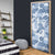 Vintage Hawaii Door Cover Hibiscus Tapa Tribal With Hawaiian Quilt Pattern Blue - Polynesian Pride