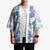 Vintage Hawaii Kimono Hibiscus Tapa Tribal With Hawaiian Quilt Pattern Blue - Polynesian Pride