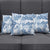 Vintage Hawaii Pillow Cover Hibiscus Tapa Tribal With Hawaiian Quilt Pattern Blue - Polynesian Pride