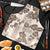 Vintage Hawaii Apron Hibiscus Tapa Tribal With Hawaiian Quilt Pattern Gold - Polynesian Pride
