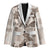 Vintage Hawaii Blazer Hibiscus Tapa Tribal With Hawaiian Quilt Pattern Gold - Polynesian Pride