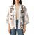 Vintage Hawaii Kimono Hibiscus Tapa Tribal With Hawaiian Quilt Pattern Gold - Polynesian Pride