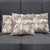 Vintage Hawaii Pillow Cover Hibiscus Tapa Tribal With Hawaiian Quilt Pattern Gold - Polynesian Pride