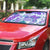 Vintage Hawaii Auto Sun Shade Hibiscus Tapa Tribal With Hawaiian Quilt Pattern Purple - Polynesian Pride