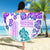 Vintage Hawaii Beach Blanket Hibiscus Tapa Tribal With Hawaiian Quilt Pattern Purple LT9 - Wonder Print Shop