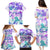 Vintage Hawaii Family Matching Puletasi Dress and Hawaiian Shirt Hibiscus Tapa Tribal With Hawaiian Quilt Pattern Purple LT9 - Polynesian Pride