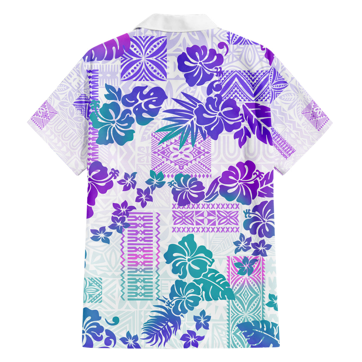 Vintage Hawaii Family Matching Short Sleeve Bodycon Dress and Hawaiian Shirt Hibiscus Tapa Tribal With Hawaiian Quilt Pattern Purple LT9 - Polynesian Pride