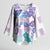 Vintage Hawaii Kimono Sleeve Blouse Hibiscus Tapa Tribal With Hawaiian Quilt Pattern Purple - Polynesian Pride