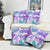 Vintage Hawaii Pillow Cover Hibiscus Tapa Tribal With Hawaiian Quilt Pattern Purple - Polynesian Pride