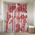 Vintage Hawaii Bathroom Set Hibiscus Tapa Tribal With Hawaiian Quilt Pattern Red - Polynesian Pride