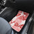 Vintage Hawaii Car Mats Hibiscus Tapa Tribal With Hawaiian Quilt Pattern Red LT9 - Polynesian Pride