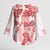 Vintage Hawaii Kimono Sleeve Blouse Hibiscus Tapa Tribal With Hawaiian Quilt Pattern Red - Polynesian Pride