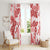 Vintage Hawaii Window Curtain Hibiscus Tapa Tribal With Hawaiian Quilt Pattern Red LT9 - Polynesian Pride