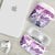 Vintage Hawaii AirPods Case Hibiscus Tapa Tribal With Hawaiian Quilt Pattern Violet - Polynesian Pride
