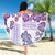 Vintage Hawaii Beach Blanket Hibiscus Tapa Tribal With Hawaiian Quilt Pattern Violet LT9 - Wonder Print Shop