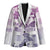 Vintage Hawaii Blazer Hibiscus Tapa Tribal With Hawaiian Quilt Pattern Violet - Polynesian Pride