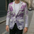 Vintage Hawaii Blazer Hibiscus Tapa Tribal With Hawaiian Quilt Pattern Violet - Polynesian Pride