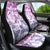 Vintage Hawaii Car Seat Cover Hibiscus Tapa Tribal With Hawaiian Quilt Pattern Violet LT9 - Polynesian Pride