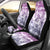 Vintage Hawaii Car Seat Cover Hibiscus Tapa Tribal With Hawaiian Quilt Pattern Violet LT9 - Polynesian Pride