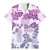 Vintage Hawaii Family Matching Mermaid Dress and Hawaiian Shirt Hibiscus Tapa Tribal With Hawaiian Quilt Pattern Violet LT9 Dad's Shirt - Short Sleeve Violet - Polynesian Pride