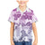 Vintage Hawaii Family Matching Mermaid Dress and Hawaiian Shirt Hibiscus Tapa Tribal With Hawaiian Quilt Pattern Violet LT9 Son's Shirt Violet - Polynesian Pride