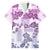 Vintage Hawaii Family Matching Puletasi Dress and Hawaiian Shirt Hibiscus Tapa Tribal With Hawaiian Quilt Pattern Violet LT9 Dad's Shirt - Short Sleeve Violet - Polynesian Pride