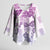 Vintage Hawaii Kimono Sleeve Blouse Hibiscus Tapa Tribal With Hawaiian Quilt Pattern Violet - Polynesian Pride