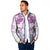 Vintage Hawaii Padded Jacket Hibiscus Tapa Tribal With Hawaiian Quilt Pattern Violet - Polynesian Pride