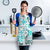 Hawaii Tapa Tribal Apron With Hawaiian Quilt Pattern Aqua - Polynesian Pride