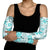 Hawaii Tapa Tribal Arm Sleeves With Hawaiian Quilt Pattern Aqua - Polynesian Pride