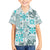 Hawaii Tapa Tribal Family Matching Summer Maxi Dress and Hawaiian Shirt With Hawaiian Quilt Pattern Aqua LT9 Son's Shirt Aqua - Polynesian Pride