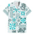 Hawaii Tapa Tribal Hawaiian Shirt With Hawaiian Quilt Pattern Aqua LT9 Aqua - Polynesian Pride