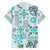 Hawaii Tapa Tribal Hawaiian Shirt With Hawaiian Quilt Pattern Aqua LT9 - Polynesian Pride