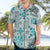 Hawaii Tapa Tribal Hawaiian Shirt With Hawaiian Quilt Pattern Aqua LT9 - Polynesian Pride