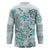 Hawaii Tapa Tribal Hockey Jersey With Hawaiian Quilt Pattern Aqua - Polynesian Pride