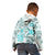 Hawaii Tapa Tribal Kid Hoodie With Hawaiian Quilt Pattern Aqua LT9 - Polynesian Pride