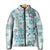 Hawaii Tapa Tribal Padded Jacket With Hawaiian Quilt Pattern Aqua - Polynesian Pride