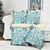 Hawaii Tapa Tribal Pillow Cover With Hawaiian Quilt Pattern Aqua - Polynesian Pride