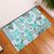 Hawaii Tapa Tribal Rubber Doormat With Hawaiian Quilt Pattern Aqua LT9 Aqua - Polynesian Pride