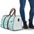 Hawaii Tapa Tribal Travel Bag With Hawaiian Quilt Pattern Aqua - Polynesian Pride