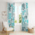 Hawaii Tapa Tribal Window Curtain With Hawaiian Quilt Pattern Aqua LT9 - Polynesian Pride