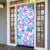 Hawaii Tapa Tribal Door Cover With Hawaiian Quilt Pattern Blue - Polynesian Pride