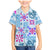 Hawaii Tapa Tribal Family Matching Mermaid Dress and Hawaiian Shirt With Hawaiian Quilt Pattern Blue LT9 Son's Shirt Blue - Polynesian Pride