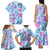 Hawaii Tapa Tribal Family Matching Tank Maxi Dress and Hawaiian Shirt With Hawaiian Quilt Pattern Blue LT9 - Polynesian Pride