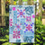 Hawaii Tapa Tribal Garden Flag With Hawaiian Quilt Pattern Blue LT9 Garden Flag Blue - Polynesian Pride