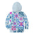 Hawaii Tapa Tribal Kid Hoodie With Hawaiian Quilt Pattern Blue LT9 - Polynesian Pride