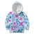 Hawaii Tapa Tribal Kid Hoodie With Hawaiian Quilt Pattern Blue LT9 - Polynesian Pride