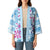Hawaii Tapa Tribal Kimono With Hawaiian Quilt Pattern Blue - Polynesian Pride