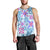 Hawaii Tapa Tribal Men Tank Top With Hawaiian Quilt Pattern Blue LT9 - Polynesian Pride