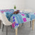 Hawaii Tapa Tribal Tablecloth With Hawaiian Quilt Pattern Blue LT9 - Polynesian Pride